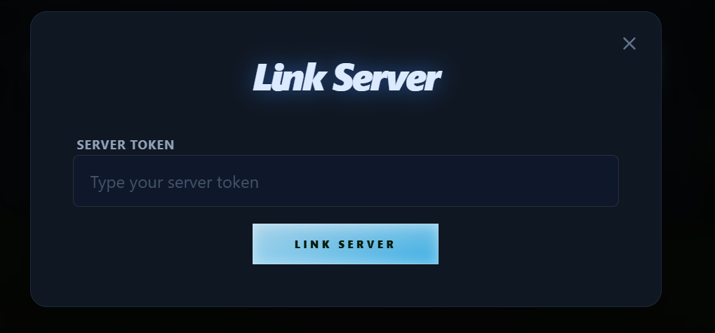 Link Server modal