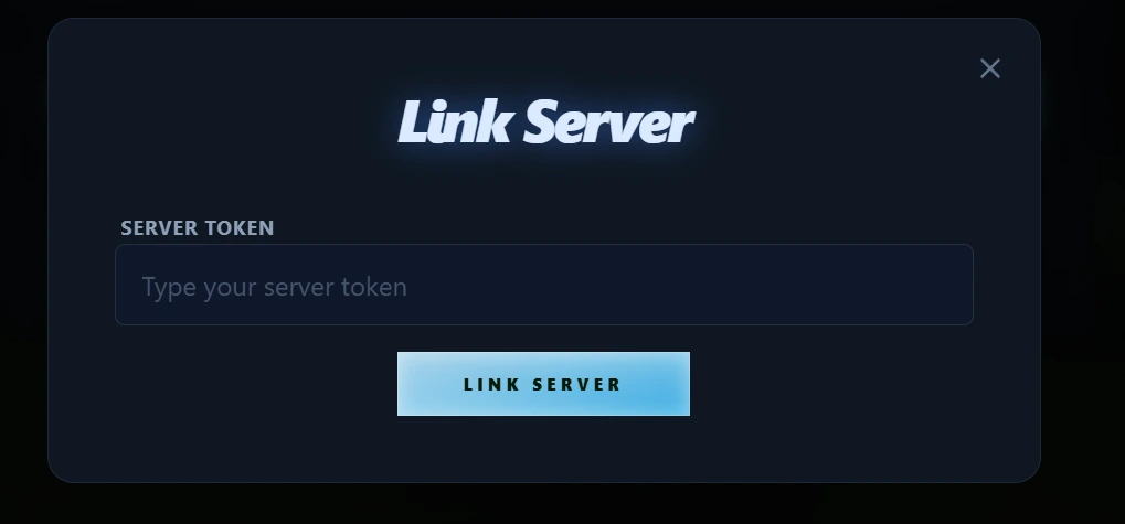 Link Server modal