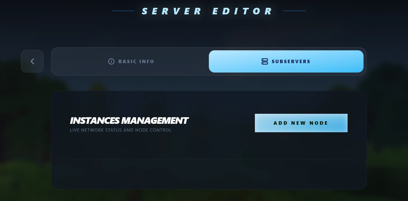 Subservers tab